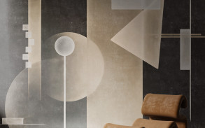Canvas,Mockup,In,Minimalist,Interior,Background,With,Armchair,And,Rustic